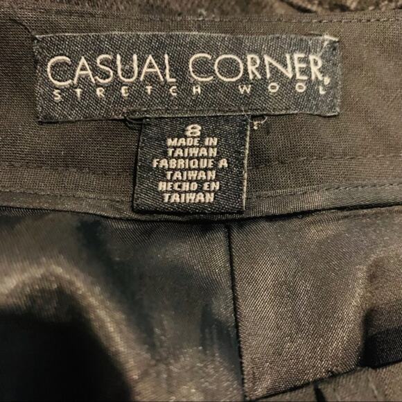Vtg Casual Corner Wool Blend Dress Trouser Sz 8 - Picture 5 of 8